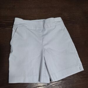 New York & Company White Women's Bermudas
